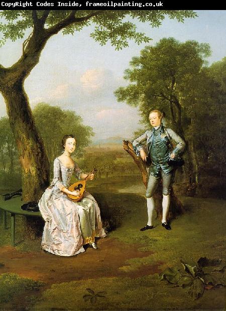 Arthur Devis Sir Nathaniel and Lady Caroline Curzon